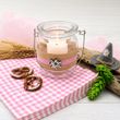 2 Windlichter Deko Oktoberfest Rosa mit Edelweiß zum Stellen oder Aufhängen  4