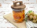 Vorratsgläser mit Holzdeckel 750ml luftdicht Glas-Behälter Aufbewahrungsglas  3