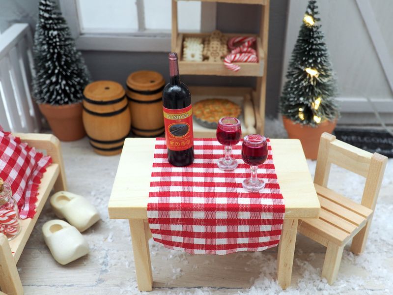 Forhandy 20-teiliges Wichtel Zubehör Set - Miniatur Essen Für Puppenhaus & Wichteltür Deko