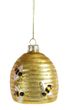 Glashänger Bienenstock Gelb Gold Christbaumschmuck Weihnachten Deko 7cm H 1