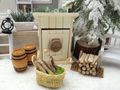 Wichtel Zubehör Miniatur Brennholz für die Wichteltür, die Weihnachtskrippe oder Adventskalender-Füllung 3