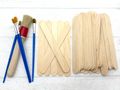 Eisstiele aus Holz Holzstäbchen Bastelstäbchen Kinder Basteln Wichtel Puuppenhaus  3