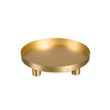 Tablett Kerzentablett Metall Gold oder Schwarz Magnet Füße / Kerzenhalter Tischdeko Weihnachten 20cm Ø 6