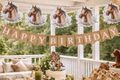 Deko Girlande „Pferde“ – 5 Meter Mottoparty, Kindergeburtstag, Geburtstag mit Pferdemotiven 2