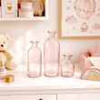 3 Glas Vasen in Rosa – Deko Set in unterschiedlichen Größen und Formen - für Tischdekoration & Wohnraumdeko 4