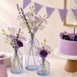 Lila Glas Vasen - Tischdeko für Hochzeit, Kommunion, Konfirmation, Geburtstag, Ostern, Sommer Party 2