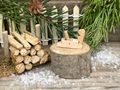Hochwertige Miniatur Hobel aus Holz und Metall für die Krippe, Wichteltür, Puppenhaus oder Minigardening  3