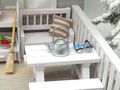 Miniatur Teekanne - Wasserkocher im nostalgischen Stil - Wichtel und Puppenhaus Zubehör 4