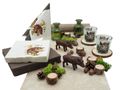 Tischdeko Herbst Deko Wildschwein Jäger Erntedankfest Geburtstag Mann SET 1