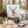 Hirsch-Motiv Servietten - Natur Tischdekoration für Weihnachten, Herbst und Jäger Geburtstag 3