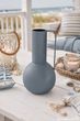 Deko Metall Vase mit Henkel in Blau-Grau - Maritim Tischdeko Geburtstag Hochzeit Sommer Party 5