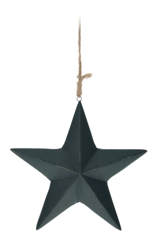 Stern Christbaumschmuck Hängedeko Schwarz Weihnachten 16 cm