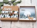 Geldgeschenk Weihnachten Verpackung Geschenk Natur Tannenwald Elch Gutschein  4