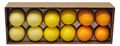 Eier Hühnereier Gelb Orange MIX Deko Ostern Tischdeko Frühling 12 Stück 6cm 1
