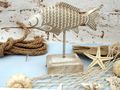 Deko Fisch mangoholz Maritim Sommer Geschenk Badezimmer 2