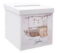 Briefbox Kartenbox Hase Korb Taufe Baby Deko Personalisiertes Geschenk Geburt 20x20cm 1