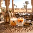 Duftkerze im Glas Sahara Sun oder Sand Storm – Sommerkerze ind Kerzenglas mit Wüstensand Optik 3