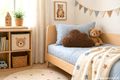 Flauschiges Deko Kissen Wolkenform Braun - Geschenk für Baby & Kinderzimmer Weihnachten Jungen Babyshower 5