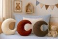 Deko Kissen Mond Form Kissen - für Sofa Bett Stuhl Dekoration Kinderzimmer Wohnzimmer Schlafzimmer Geschenkidee 2