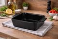 Keramik Ofenschale Backform Schwarz Küche Hitzebeständig Mikrowellenfest Spülmaschinenfest  2
