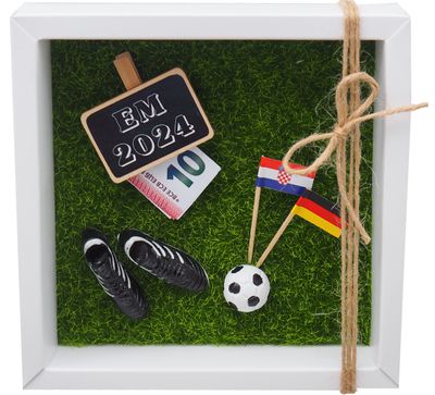 Geldgeschenk Verpackung Fußball Europameisterschaft Länderspiel Rasen Weltmeisterschaft PERSONALISIERT