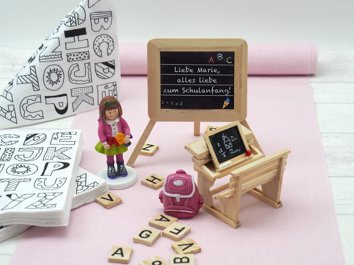 Tischdeko Schulanfang Einschulung M dchen Schule Deko Personalisiert SET Tischdeko Schulanfang Einschulung M dchen Schule Deko Personalisiert SET