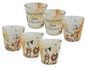 Windlicht Banderole Safari Geburtstag Löwe Tiger Giraffe Erdmännchen Kinder Party Votivglas Tischdeko PERSONALISIERT 7,5cm Hoch 3