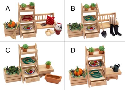 AHANDMAKER 5x Miniatur Pflanzen - 1:12 Maßstab Deko Für Puppenhaus & Modelllandschaft