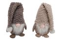 Wichtel Stoff Figur Creme Braun Stehend Weihnachten Tomte Gnom Deko Geschenk Türstopper 26cm 1