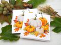 Servietten Orange Kürbis Herbst Pumpkin Tischdeko Deko 33 x 33 cm 20er Pack 3