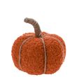 Kürbis Stoff Jute Orange Klein 12cm Herbst Tischdeko 2