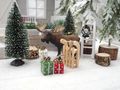 Adventskalender  SET Tannenbaum Geschenke Pakete Schlitten Schnee - Weihnachten Wichtel Puppenhaus Zubehör  4