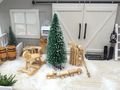 Miniatur Tannenbaum Schaukelpferd Eisenbahn Schlitten Basteln Geschenke Puppenhaus Adventskalender 2