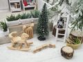 Wichtel Zubehör SET Heilig Abend Weihnachten Geschenke Schaukelpferd Eisenbahn Schlitten 3