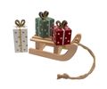 Wichtel Zubehör Schlitten mit Geschenke Weihnachten Miniatur Puppenhaus Set 4-teilig 1