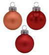 45 Weihnachtskugeln Christbaumkugeln Orange Kupfer Rot Mix Glas Christbaumschmuck Weihnachtsdeko 1