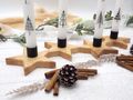 Stabkerzenhalter Stern Holz Natur Schwarz Adventskerzenhalter Weihnachten 36cm Lang 4