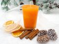 4 Stumpenkerzen Kerzen Tischdeko Herbst Deko Adventskerzen Safran Orange 5