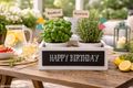 Geschenkbox „Happy Birthday“ aus Holz – Deko- und Geschenk Verpackung Box im Used Look 2