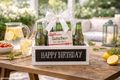 Geschenkbox Holz Happy Birthday Weiß – Dekobox Vintage Used Look Aufbewahrungsbox Geburtstag 4