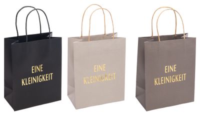 Papiertasche "Eine Kleinigkeit" Pflanztasche Wasserdicht Geschenk Tüte Geburtstag Weihnachten Hochzeit Deko