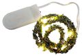 Wichtel Zubehör Deko Mini Weihnachtsgirlande Girlande mit Lichterkette LED 30cm 1