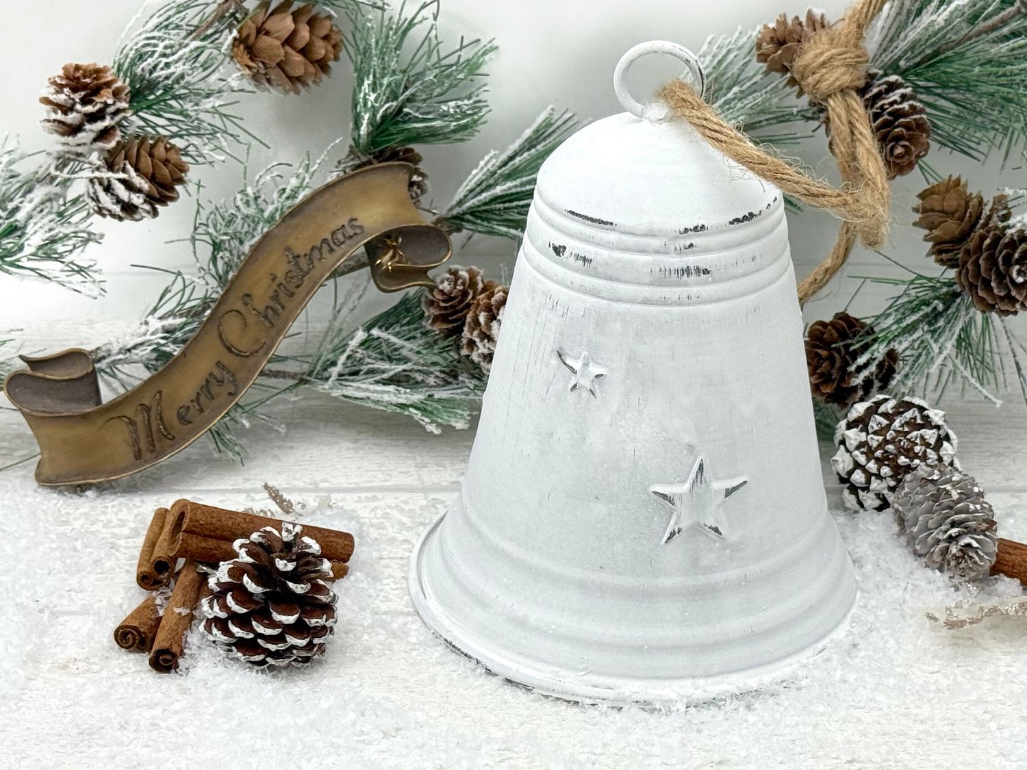 Silberne Holz Glocke Mit Loch - Gelasert Aus Sperrholz, 3-50cm Höhe Wählbar, Made In Germany