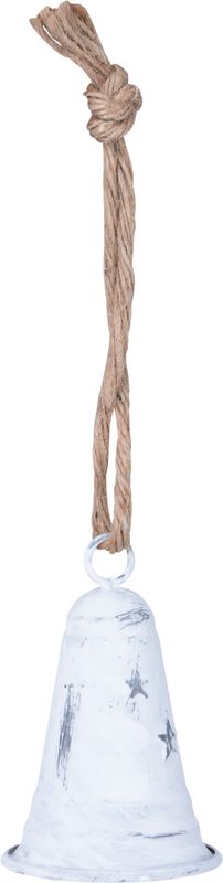 Glocke Zink Weiß Klein Weihnachtsdeko Deko Basteln Adventskranz Weihnachten Advent 11cm