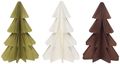 Weihnachtsbaum Papierbaum Dunkelbraun Weiß Olive Grün Tannenbaum Weihnachtsdeko Deko 24,5cm Groß 1