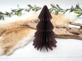 Bunt Weihnachtsbaum Papierbaum Dunkelbraun Tannenbaum Weihnachtsdeko Deko 24,5cm Groß 7