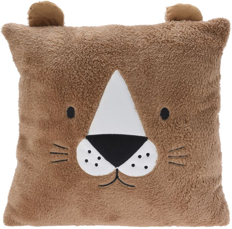 Kissen Tiere Braun Kuschelkissen Kinderzimmer Deko 40x40cm