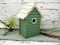 Nistkasten Vogelhaus Deko Frühling Holz Grün 3