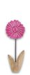 Deko Blume Aufsteller Pink Rund Holz Tischdeko Frühling Sommer 20cm 3