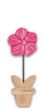 Deko Blume Aufsteller Pink Holz Tischdeko Frühling Sommer 20cm 3